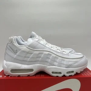 Nike Air Max 95 Essential Entrenadores Uk12 Eu47.5 Triple Blanco PVP £174 Zapatos deportivos - Imagen 1 de 13