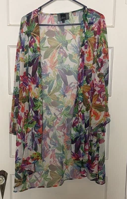 Kimono transparente multicolor marca Slinky talla L Foto 1 de 4