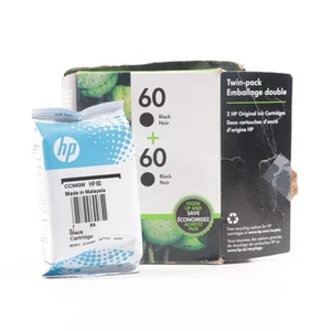 HP 60 (CZ071FN140) Tintenpatronen schwarz - 1er Pack 10/2021 - Bild 1 von 3