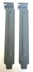 PCI Card Slot Cover Plate Blanking Blockout Case Bracket Silver - 2er Set - Bild 1 von 4