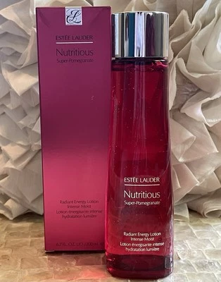 💠ESTEE LAUDER Loción Nutritiva Super Granada Energía Radiante Intensa 6.7 OZ Foto 1 de 4