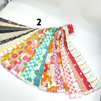 Moda scrap bags MORE COMING SOON 100% cotton strips - Lots of collections - Image 1 of 4