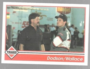 1992 Traks Kenny Wallace Barry Dodson 23 NASCAR Racing Card