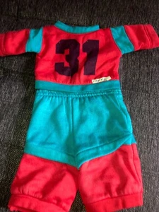 Vintage Cabbage Patch Kids/doll Clothes - Red/Teal #31 Sweatsuit (65) - Picture 1 of 3