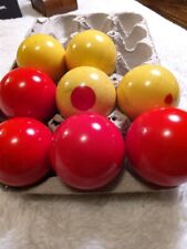 Vintage Bakelite Bumper Pool Balls -  Set of 8 Bakelite Balls