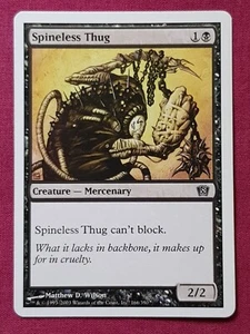 Magic The Gathering 8TH EDITION SPINELESS THUG black card MTG - Picture 1 of 2