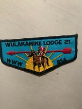 Wulakamike OA Lodge 21 F1 Flap Boy Scout Patch