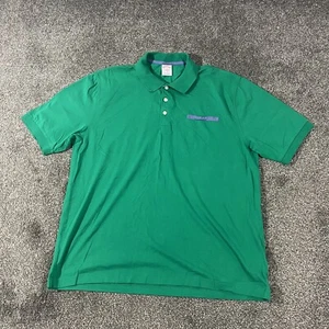 Brooks Brothers 346 Men's Green Short Sleeve Polo Shirt Large - Picture 1 of 10