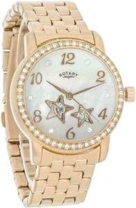 $695 Rotary Automatic Lb03736/41 Ladies Stars Watch - 100m - Picture 1 of 6