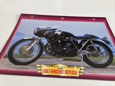 Egli Vincent 1000 Replica 1998 Form Card Motorbike Passion Collection Atlas