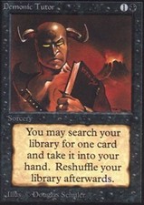 1x Demonic Tutor LP, English MTG Unlimited