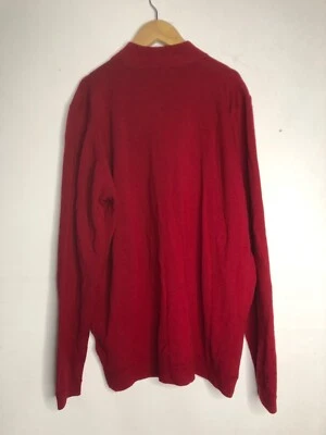 Vintage David Jones Pure Merino Wool Red Sweater Jumper Sz L Australian designer - Image 1 of 4