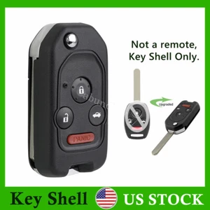 Flip Key Remote Fob Shell for Honda Pilot 2009 2010 2011 2012 2013 2014 2015 - Picture 1 of 8