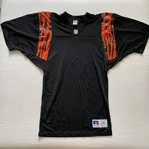 Camiseta de colección Russell Athletic Cincinnati Bengals 38 negra en blanco hecha en la NFL en EE. UU. - Imagen 1 de 10
