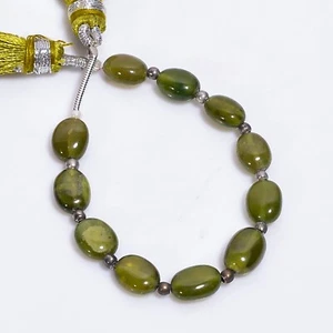 Cuentas lisas de piedras preciosas de vessonita natural forma ovalada 7X6 8X6 mm hilo 4" E-335 - Imagen 1 de 1