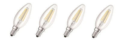 4x Osram LED Relax & Active LED Kerze E14 5W=40W warm-kalt EEK:F (Spektrum A-G) - Bild 1 von 4