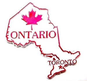 Imán clásico de contorno de provincia de Ontario-Canadian - Imagen 1 de 1