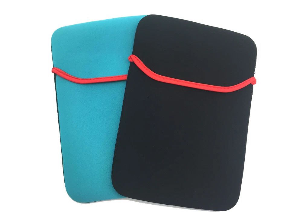 10 Zoll Softcase Softtasche Case Neopren für Samsung Apple Schwarz / Türkis - Bild 1 von 1