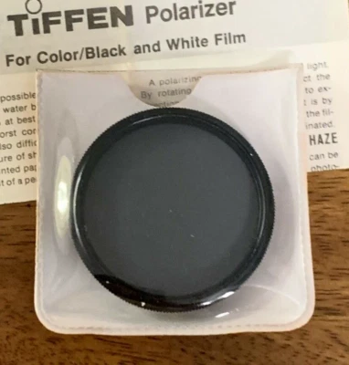 Tiffen 49mm Polarizer Screw In Filter Camera Photo Photography - Image 1 of 3