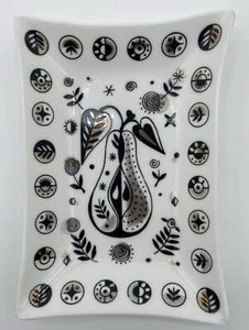 Georges Briard Pear Glass Tray Rectangular Beveled Edge Small Chip 8”x 5”  MCM - Picture 1 of 6