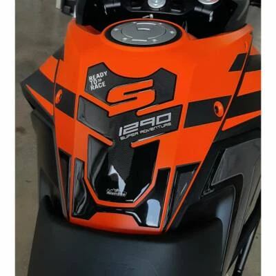 3D Adhesive Tank Protectors Compatible With KTM 1290 Super Adventure S 2017 2020 Foto 1 de 2