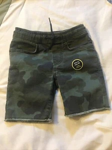 Art Class Boys Camo Pull-on Camouflage Drawstring Elastic Jean Shorts XS New - Picture 1 of 12