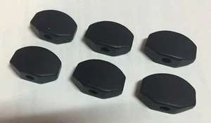 Máquina de afinación de ébano genuino botón negro conjunto 6 para sintonizador de guitarra Grover Schaller - Imagen 1 de 4