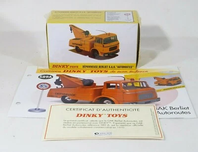 ATLAS Dinky n° 589 dépanneuse Berliet GAK Autoroutes1/43 neuf boîte/inbox MIB - Photo 1/4