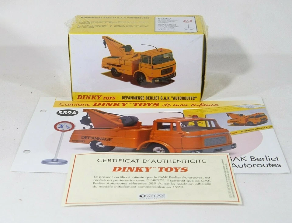 ATLAS Dinky n° 589 dépanneuse Berliet GAK Autoroutes1/43 neuf boîte/inbox MIB - Photo 1/4