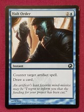 Magic The Gathering SCARS OF MIRRODIN HALT ORDER single blue card MTG