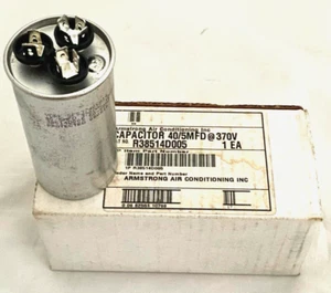 NEW SFS37405A14 York Armstrong 40/5MFD 370 Volt Dual Run Capacitor R38514D005 - Picture 1 of 3