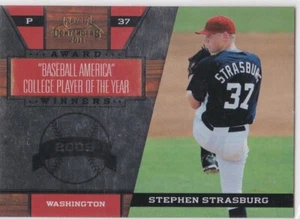 STEPHEN STRASBURG 2009 College Player of the Year Card WASHINGTON NATIONALS - Picture 1 of 2