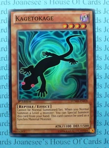NUMH-EN018 Kagetokage Super Rare Yu-Gi-Oh Card 1st Edition NM/LP New - Picture 1 of 3