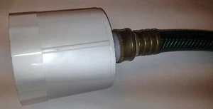 275 330 Gallon IBC Tote Tank Drain Adapter 2" NPT Fine x NYLON Garden Hose USA - Picture 1 of 6