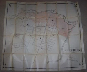 MAPA GRANDE DE HERKIMER NY LEE GARGANTA 1884 por OLIN LANDRETH 1899 30"X36" - Imagen 1 de 3