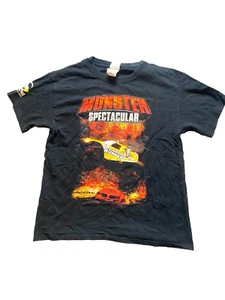 Monster Spectacular Shirt Youth Medium Black Bounty Hunter Monster Truck Boys - Picture 1 of 8