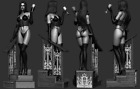 Anime Selene Gallio 1/8 1/6 Unpainted Gk Model 3D Print Figures Blank Resin Kits