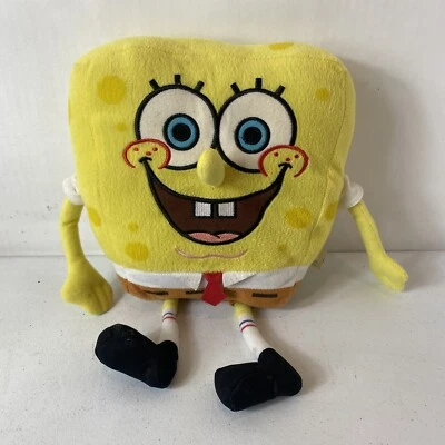 Nickelodeon SpongeBob SquarePants 13” Plush Smiling Yellow 2011 Soft Stuffed Toy - Image 1 of 4