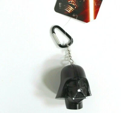 Disney Star Wars Darth Vader 3D Cabeza Casco Llavero Llavero 2.5" Negro Nuevo con Etiquetas Foto 1 de 4