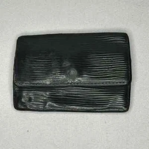 Vintage Louis Vuitton Women's Epi Leather Black Gold Key Card Holder GUC - Picture 1 of 6