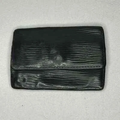 Portatarjetas llave vintage Louis Vuitton unisex cuero epi negro dorado usado en excelente estado Foto 1 de 4