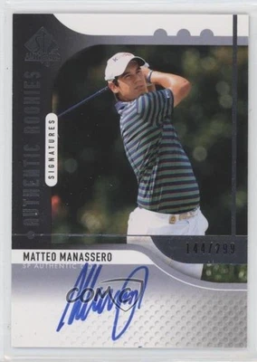 2012 SP Authentic Rookies Signatures /299 Matteo Manassero #109 Rookie Auto RC - Image 1 of 2