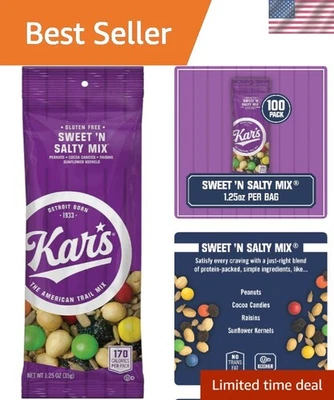 Kar's Nuts Sweet 'N Salty Trail Mix - 1,25 oz envuelto individualmente, paquete de 100 Foto 1 de 4
