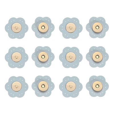 6Set Leather Snaps Buttons, Magnetic Snap Closures for Handbag/Purses [Blue] - Image 1 of 4