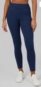 32 Grad Hitze Damen High Waist Active Leggings Seitentaschen dunkelblau Gr. M - Bild 1 von 5