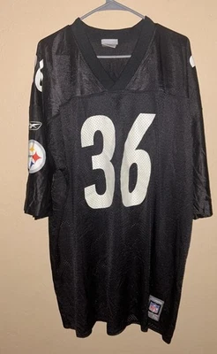 Camiseta deportiva NFL Reebok Pitsburgh Steelers #36 Jerome Bettis réplica talla XXL Foto 1 de 4