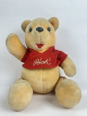 Vintage RARE Winnie the Pooh Plush Walt Disney World Red Shirt Bear Musical - Image 1 of 4