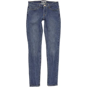 Levi's 511 Women Blue Skinny Slim Stretch Jeans W27 L34 (73154) - Foto 1 di 5