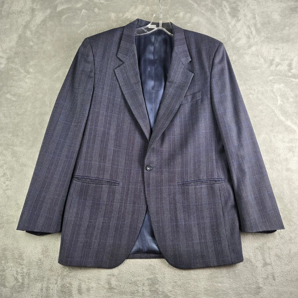 Chaqueta Blazer Louis Roth De Colección Para Hombres 42R Gris EE. UU. A Medida Clásica Negocios Foto 1 de 4