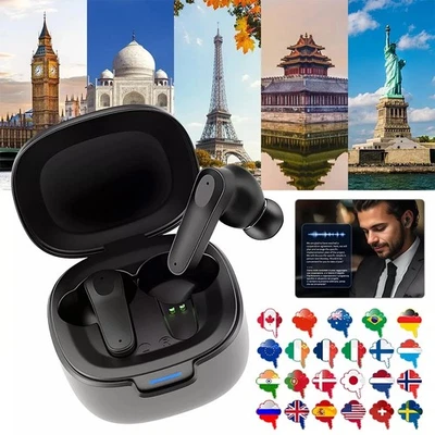 Wireless AI Übersetzung Earbuds 144 Sprachen Echtzeit Übersetzung Kopfhörer DHL - Bild 1 von 4